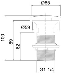 Донный клапан Allen Brau Priority 5.31024-00