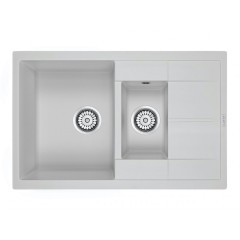 Мойка кварцевая Paulmark FESTE, PM237850-WH, белый, 775х495 мм, Paulmark