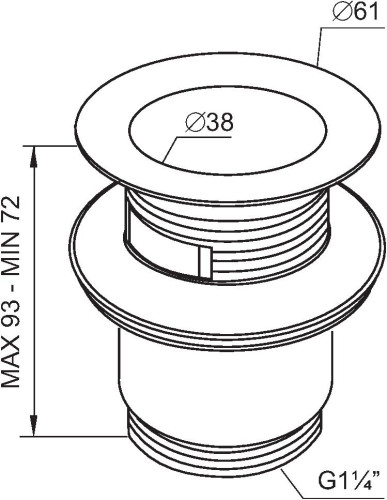 Донный клапан SantecPro (AQ135K)