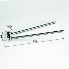 Держатель для полотенец Bemeta Alfa 102404101