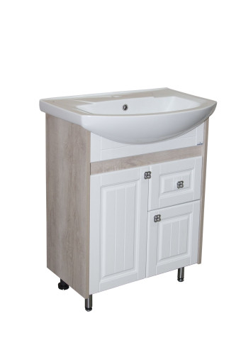 Тумба под раковину Элеганс-65 MIXLINE Версаль-65 белое дерево (534182)