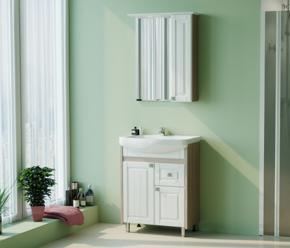 Тумба под раковину Элеганс-65 MIXLINE Версаль-65 белое дерево (534182)