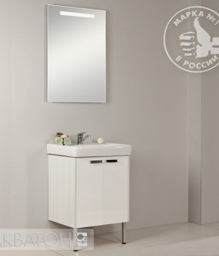 Тумба под раковину AQUATON Йорк 60 напольная, светлое дерево (1A170201YOAY0)