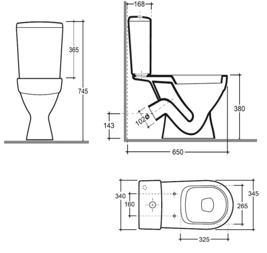 Унитаз-компакт Керамин Толедо Slim МСМЛ Инкоэр 350х650х750 с мягким тонким сидением Slim с микролифтом, с двухрежимной спускной арматурой и креплением для унитаза (CS00087567)