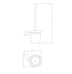 Ёрш для туалета RUSH Devon (DE75710)