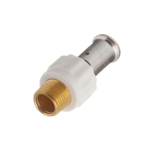 Муфта НР, ПВДФ пресс (белая), 26x3/4", HENCO