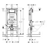 Инсталляция для подвесного унитаза Geberit Duofix Omega 12 111.060.00.1 со смывным бачком (111.060.00.1)
