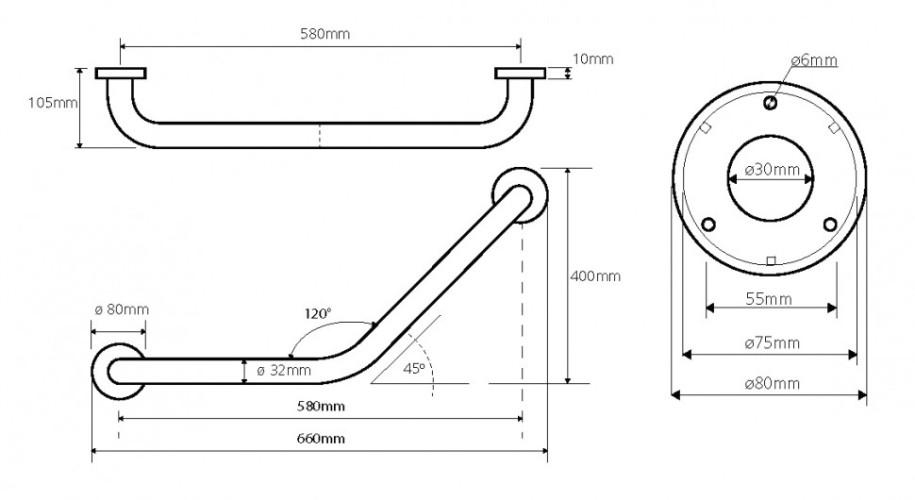 Поручень для ванны Bemeta Help 301102011