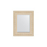 Зеркало настенное с фацетом EVOFORM в багетной раме старый гипс, 45х55 см, BY 1364