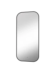 Зеркало Континент Torry Led с фоновой подсветкой, бесконтактным сенсором, черной окантовкой 600х1000