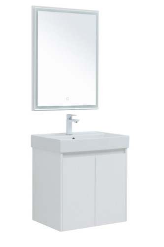 Мебель для ванной Aquanet Nova Lite 60 белый глянец (2 дверцы)