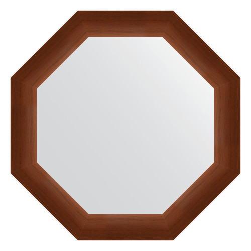 Зеркало настенное Octagon EVOFORM в багетной раме орех, 57х57 см, BY 3991