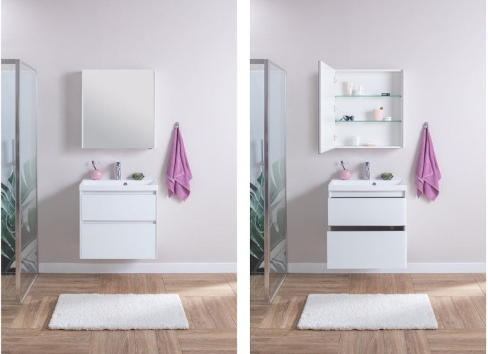 Мебель для ванной Aquanet Гласс 60 белый