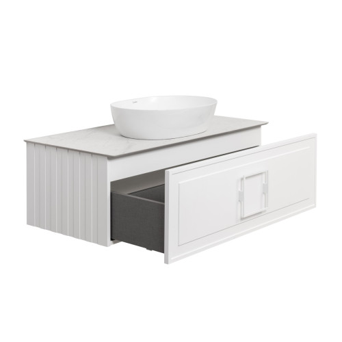 Тумба под раковину подвесная La Fenice Cubo FNC-01-CUB-B-100, белая