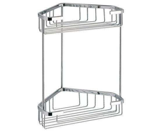 Gedy, решётка угловая 2-х уровневая (20х15хh27), цвет хром