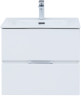 Тумба с раковиной Aquanet Алвита New 60 2 ящика, белый матовый
