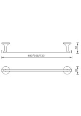 Полотенцедержатель 450 Corposo 081310 Cr
