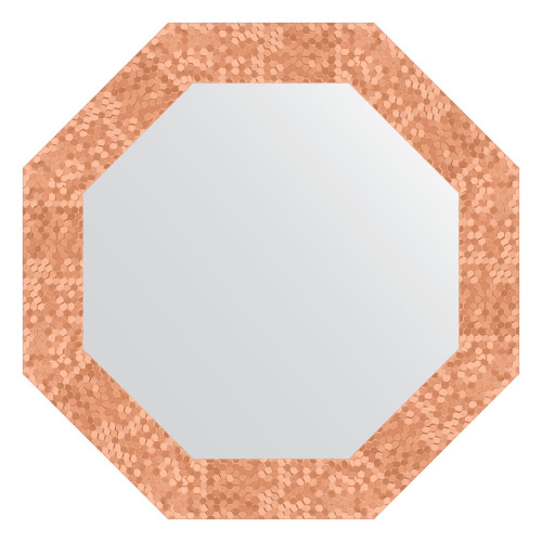 Зеркало настенное Octagon EVOFORM в багетной раме соты медь, 57х57 см, BY 7306