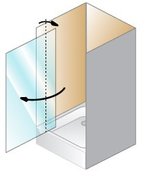 Душевая дверь в нишу Kolpa San Q Line TVO/S 80