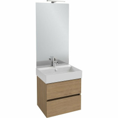 Тумба под раковину Jacob Delafon Tolbiac 60 подвесная, натуральный меламин, Дуб давос (EB2381-E75)