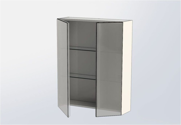 Зеркало-шкаф Aquanet Йорк 70 белый