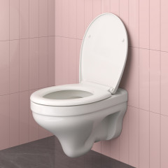 Унитаз BERGES подвесной ALBIT S Rimless 52 см, сиденье Optim SO, микролифт, быстросъем