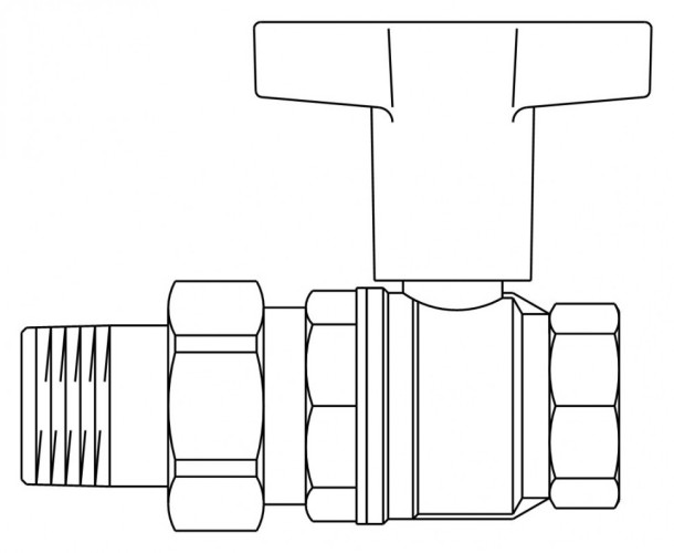 Шаровый кран Oventrop Optibal 107 57
