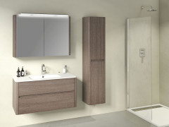 Комплект мебели IBX Asun, 1000 мм, без ручек, цвет белый глянцевый лак