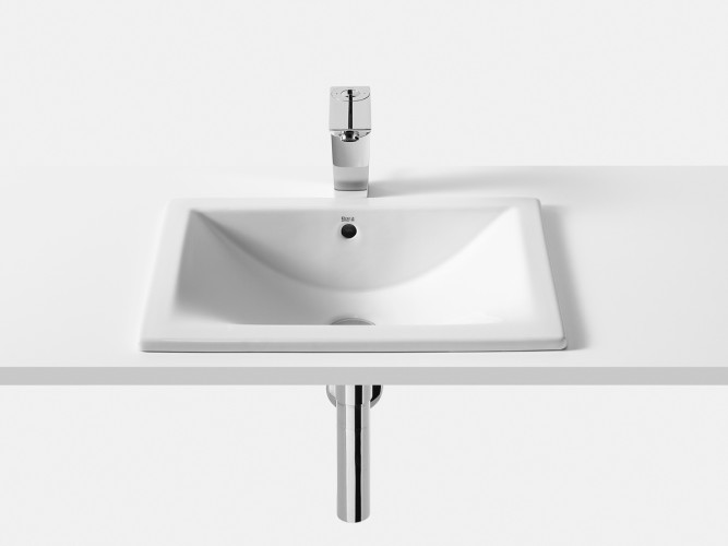 Раковина встраиваемая сверху Roca DIVERTA 50х38х17, керамика, цвет Белый (7.3271.1.400.0)