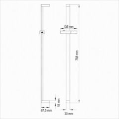 Душевая штанга WasserKRAFT A037