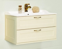 Тумба под раковину AQUATON Леон 80 подвесная, дуб бежевый (1A186301LBPR0)