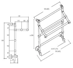 Полотенцесушитель Margaroli Sole 455-3 c полкой