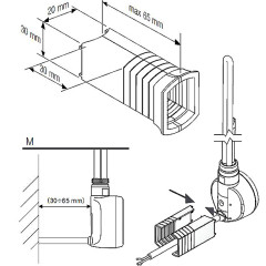 Аксессуар для скрытия кабеля (Silver Mat, пластик)