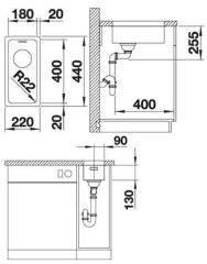 Кухонная мойка Blanco Andano 180-U