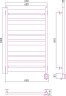 Электрический полотенцесушитель Сунержа Центурион 1000х600