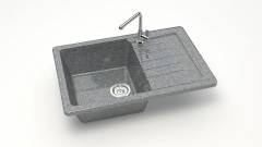 Мойка прямоугольная (740х490х210) Энди Z16Q8 (тем.сер.)*