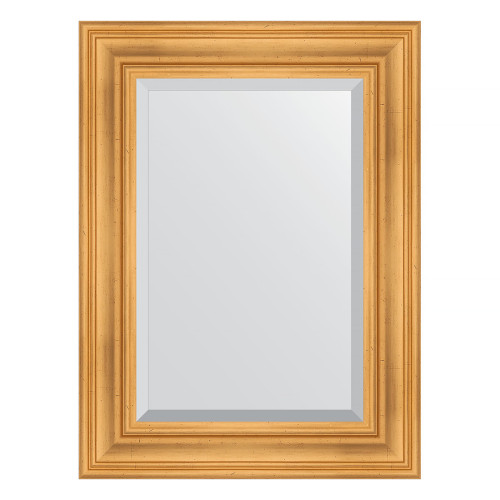 Зеркало настенное с фацетом EVOFORM в багетной раме травленое золото, 59х79 см, BY 3392