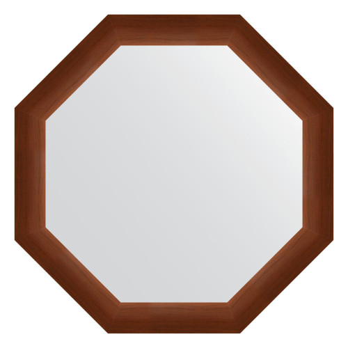 Зеркало настенное Octagon EVOFORM в багетной раме орех, 67х67 см, BY 3992