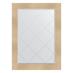 Зеркало настенное с гравировкой EVOFORM в багетной раме золотые дюны, 76х104 см, BY 4193