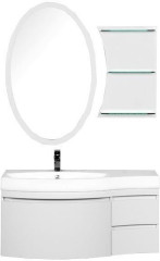 Мебель для ванной Aquanet Опера 115 L белый (3 ящика)
