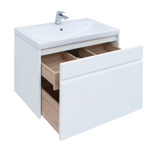 Тумба с раковиной Aquanet Палермо (Moduo) 80 белый