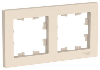 2-постовая РАМКА, универсальная, БЕЖЕВЫЙ Schneider Electric ATLASDESIGN ATN000202