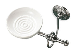 Stil Haus Idra, настенная керамическая мыльница, цвет бронза - белая керамика