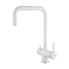 Смеситель для кухни Paulmark Wetter, белый матовый, We213030-431, Paulmark