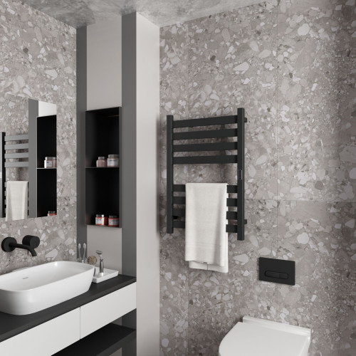 Полотенцесушитель электрический (лесенка) Bauedge Elite DB-0052, 50x80 см