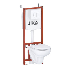 ПЭК JIKA DINO 8.6137.3.000.000.9 подвесной унитаз+инсталляция+панель белая+сиденье