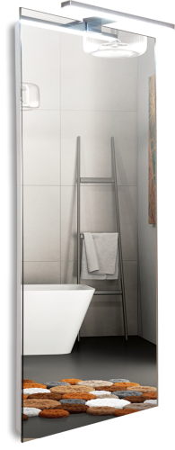 Зеркало Люмьер 400х1025 c подсветкой и диммером, сенсор выкл, светильник в комплекте (LED-00002518)