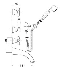 Смеситель Bugnatese Princeton plus 8018