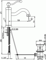 Смеситель Paini Duomo 88CR211KM