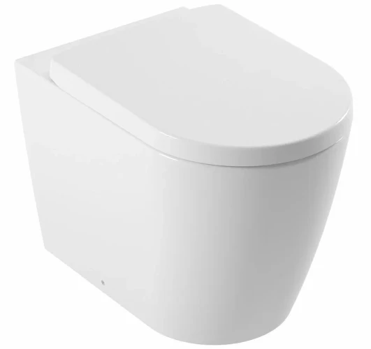 Приставной унитаз Serel SMART со встр. форсункой биде с сиденьем-микролифт SM11BM+BetaSlim